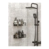 2 Adet Yapışkanlı Banyo Organizer Duş Rafı
