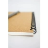 2li Çizgisiz Not Defteri, A5 Boyut (15x21 cm) - Siyah ve Kraft Kapak
