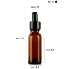 20 ml Metal Kapaklı Damlalık Şişesi, 6 Adet