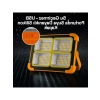 200W Güneş Enerjili Portatif LED Projektör - IP66 Su Geçirmez