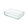 20x29 cm Şeffaf Borcam Tepsi - 2.5 Litre Kapasite