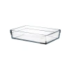 20x29 cm Şeffaf Borcam Tepsi - 2.5 Litre Kapasite