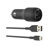 24 W Çift USB Araç Şarj Cihazı + 3 m USB-C Kablosu