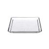 24x24 cm Kristal Cam Servis Tabağı – Şık Tasarım