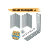 25 ADET Metal Köşebent, 60x60x15 mm, Duvar Sabitleme ve Bağlantı Aparatı