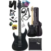 25 Watt Gainli Bluetooth Amfili Elektro Gitar Seti
