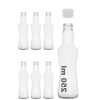 250 ml Kapasiteye Sahip Şeffaf Cam Şişe Seti (6 Adet)