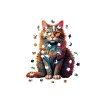 250 Parçalı Ahşap Kedi Puzzle - Sanat Eseri Niteliğinde
