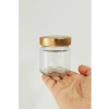 255 ml Kapasiteli 6lı Metal Derin Kapaklı Cam Kavanoz Seti