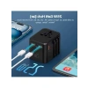 25W GaN Hızlı Şarjlı Universal Seyahat Adaptörü, 2x USB-C + 1x USB-A