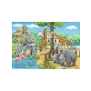 2x24 Parça Renkli Hayvan Temalı Puzzle, 3 Yaş ve Üzeri için Eğlenceli Oyun