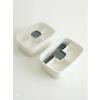 3 Bölmeli Sızdırmaz Lunch Box - Beyaz