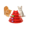 3 Katlı Kedi Oyuncak Seti | Kırmızı Renk