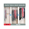 3lü Askılı Vakumlu Kıyafet Saklama Torbası - 145x70, 105x70, 90x60
