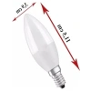 3lü E14 Duy Sarı Işık LED Mum Ampul - 7,5W