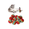 3lü Gökkuşağı Sünger Çiğneme Oyun Topu - 4,2 cm