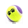 3lü Renkli Desenli Tenis Topu - Kedi ve Köpek Oyuncağı