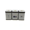 3lü Set Kare Metal Saklama Kabı - 87x87x125 mm