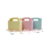 3lü Set Karışık Renkli El Geçme Hediye Kutusu - 10x14 cm