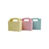 3lü Set Karışık Renkli El Geçme Hediye Kutusu - 10x14 cm