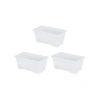 3lü Set Plastik Saksı 20 x 10 x 17 cm
