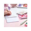 3lü Spiralli Çizgili Defter Seti - Soyut Gradient Tasarım