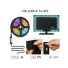 3 Metre RGB Şerit LED Işık Seti - Kumandalı ve Düşük Enerji Tüketimi