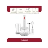 3ü 1 Arada Blender Seti - 350W Turbo Motor, Paslanmaz Çelik Doğrayıcı