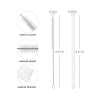 30 cm Tritan Pipet Seti - 6 Adet ve Temizleme Fırçası