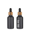 30 ml Mat Siyah Cam Damlalıklı Serum Şişesi - 2 Adet