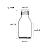 30 ml Sızdırmaz Kapaklı Şeffaf Cam Şişe (6 Adet)