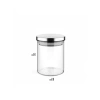 300 Ml Hava Geçirmez Metal Kapaklı Borosilikat Cam Kavanoz (8.5cm*10cm)