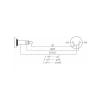 3,5 mm TRS Erkek - 5 Pin DIN MIDI Kablo, 5 Ayak Uzunluk