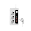 3500W Akım Korumalı Çoklu Priz, 3 Priz Girişi, 2 Type-C + 4 USB Port