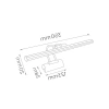 35cm LED Aplik - 3200K Gün Işığı