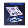 360 Derece Dönebilir Metal Laptop Standı, RGB Çift Fanlı