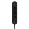 3’lü Priz | 2 USB-A + 1 USB-C | Termal Akım Korumalı, 2500W Güç, Aç/Kapa Anahtarlı