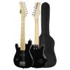 4-6 Yaş Çocuklar İçin Amfili Elektro Gitar Seti - Full Black
