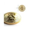 4 Adet Altın Rengi Bitcoin Hatıra Sikkesi - Koleksiyonluk Süs Eşyası