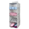 4 Bölmeli Askılı Dolap Düzenleyici - Gri