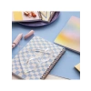 4lü Set Spiralli Karton Kapak Kareli Okul Defteri, 80 Yaprak