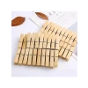 40 Adet Bambu Çamaşır Mandalı - 6 cm Uzunluk