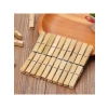 40 Adet Bambu Çamaşır Mandalı - 6 cm Uzunluk