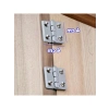 40 x 40 mm Alüminyum Menteşe Seti (2 Adet)
