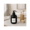 425 ml Kapasiteli Cam Sıvı Sabunluk - Modern Siyah ve Beyaz Tasarım