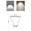 4W 345LM 4000K Gün Işığı LED GU10 Lamba