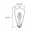 4W Dim Rustik LED Ampul, Sarı Işık