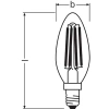 4W Sarı Işık LED Filament Ampul, 2li Paket
