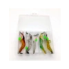 5 Adet Fosforlu Silikon Karides Balık Yemi - 7,5 cm