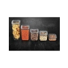 5li Kare Saklama Kabı Seti (1700 ml + 1200 ml + 1000 ml + 700 ml + 350 ml)
